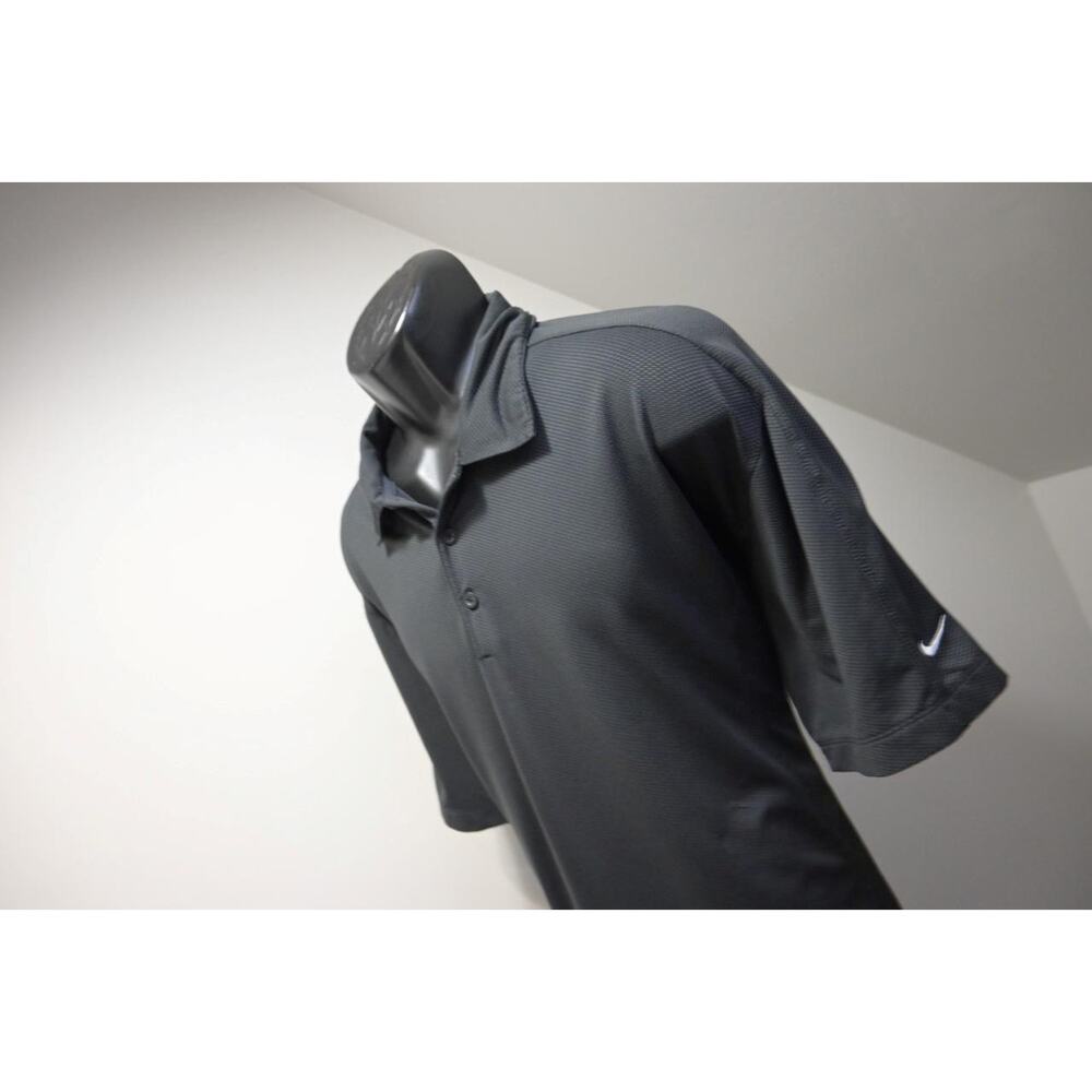 Nike Golf‎ Polo Dri Fit Casual Performance Black Athletic Stretch Mens Sz XL